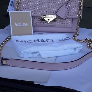 Michael Kors studded shoulder purse
